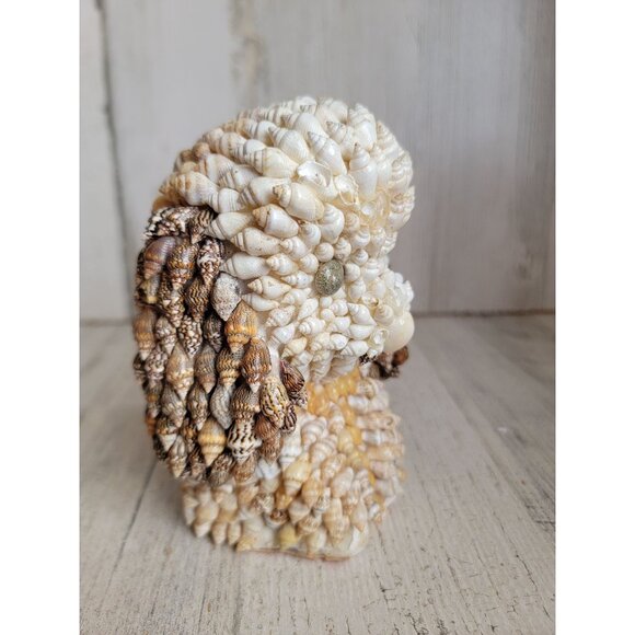 Himark vintage seashell covered dog folk art decor‎ figure unique - Picture 3 of 10